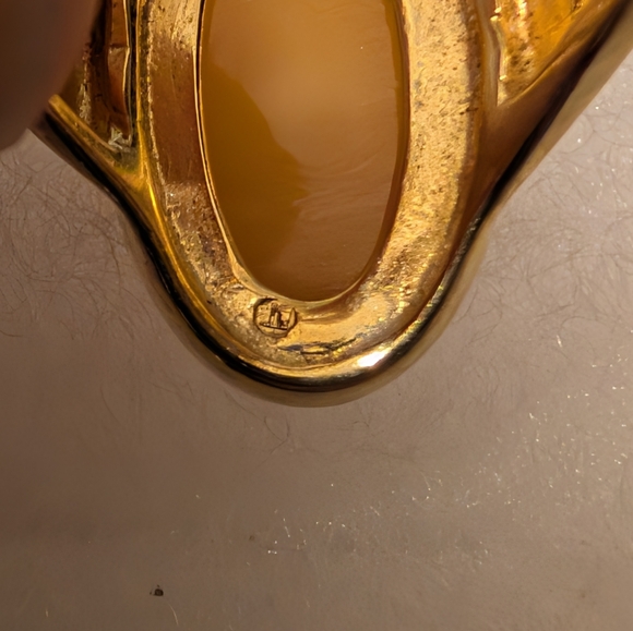 Made In Poland Baltic Amber Ring With 10k Gold Over 925 Sterling Silver - Picture 6 of 7